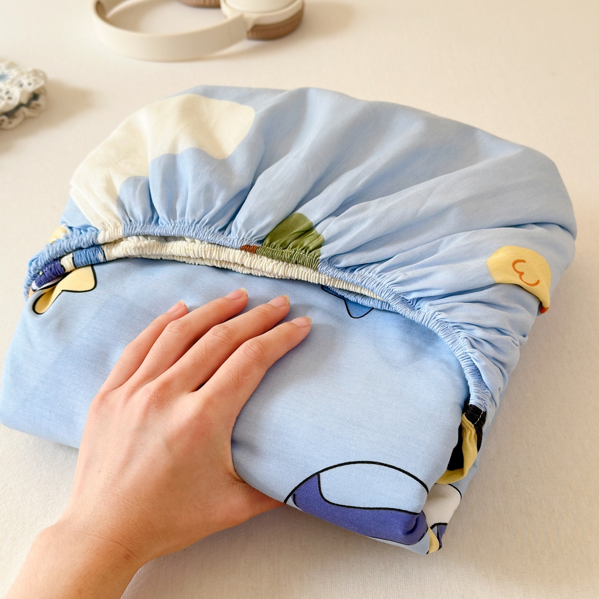 91家纺网 家纺一手货源 找家纺 清雅福 2025新款全棉柔软印花系列单床笠 太空梦乐园