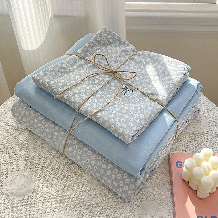 91家纺网 家纺一手货源 找家纺 一比一家纺 2026新款古法水洗仿棉云感纱A类四件套 赫莲娜