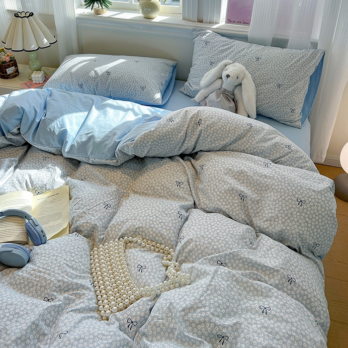 91家纺网 家纺一手货源 找家纺 一比一家纺 2026新款古法水洗仿棉云感纱A类四件套 赫莲娜