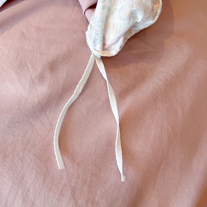 91家纺网 家纺一手货源 找家纺 一比一家纺 2026新款古法水洗仿棉云感纱A类四件套 花千朵