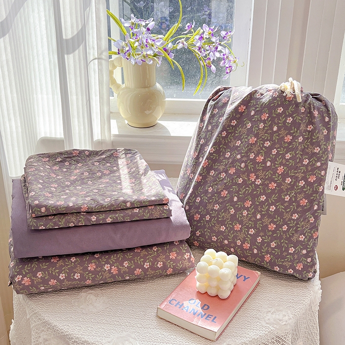 一比一家纺 2026新款古法水洗仿棉云感纱A类四件套 花絮