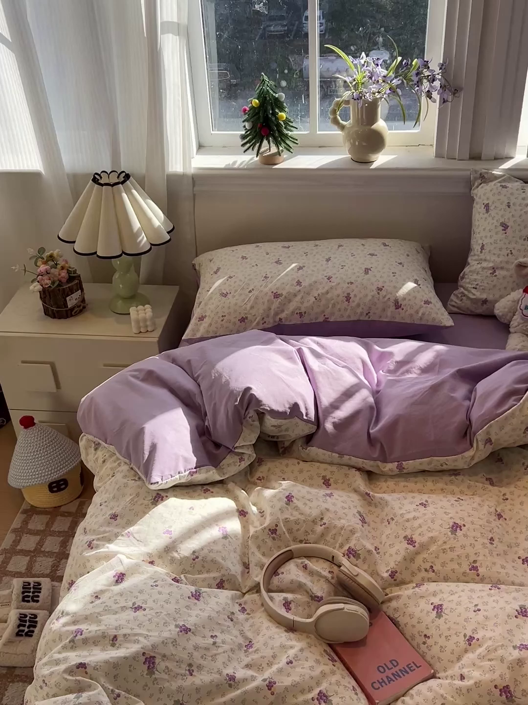 91家纺网 家纺一手货源 找家纺 一比一家纺 2026新款古法水洗仿棉云感纱A类四件套 葡萄