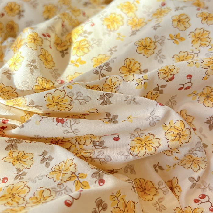 91家纺网 家纺一手货源 找家纺 一比一家纺 2026新款古法水洗仿棉云感纱A类四件套 小黄花