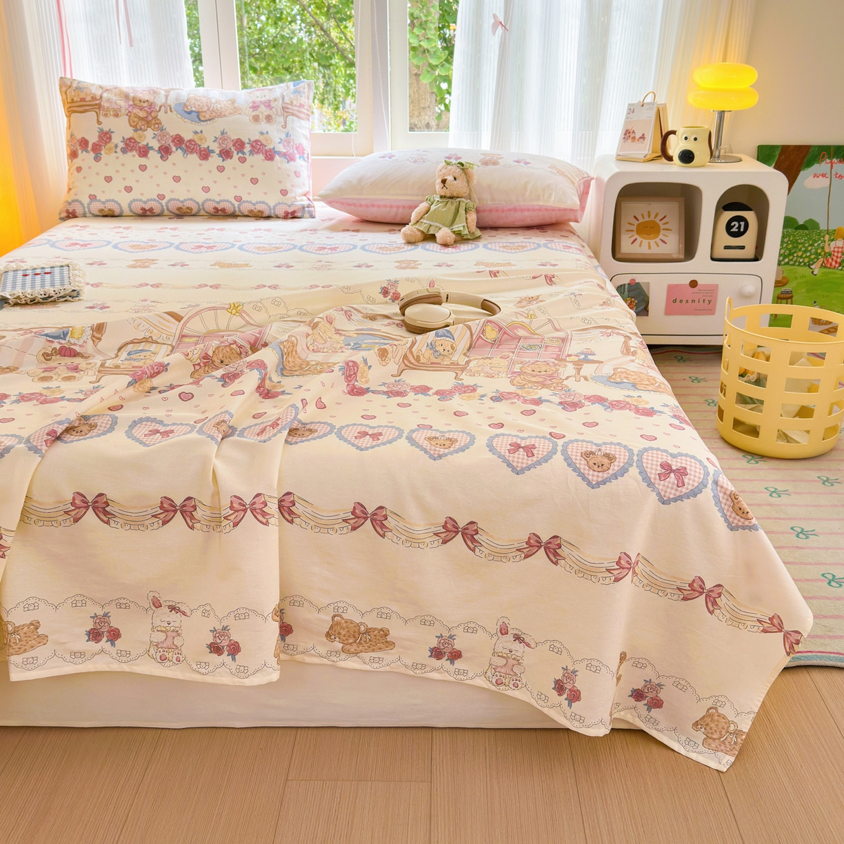 91家纺网 家纺一手货源 找家纺 （总）清雅福 2025新款全棉柔软印花系列单床单