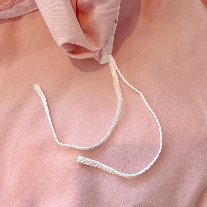 91家纺网 家纺一手货源 找家纺 一比一家纺 2026新款古法水洗仿棉云感纱A类四件套 小幸运