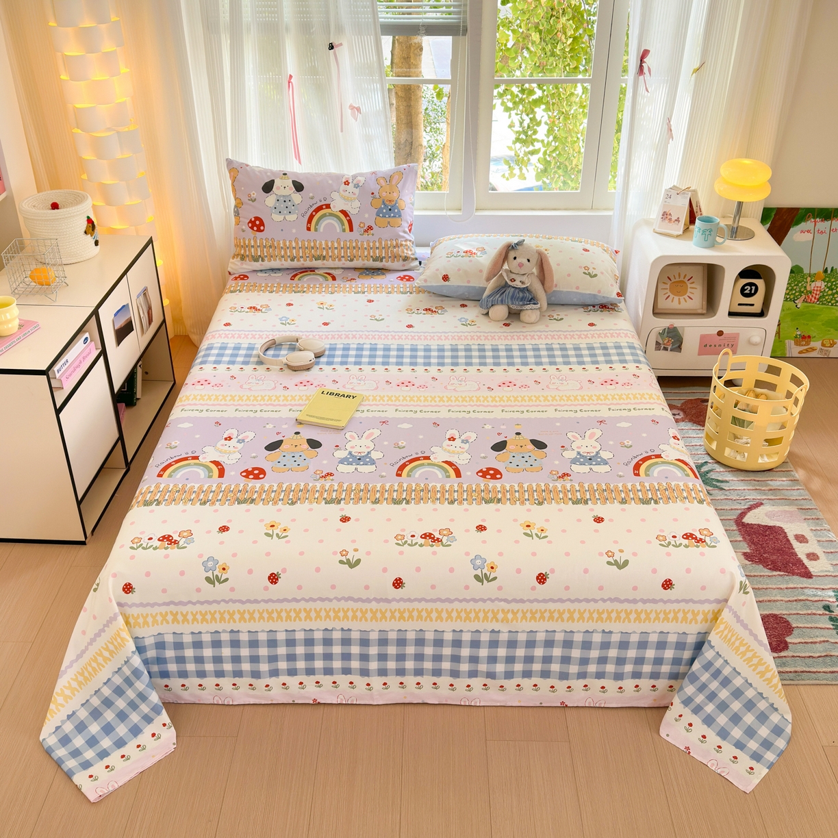 91家纺网 家纺一手货源 找家纺 （总）清雅福 2025新款全棉柔软印花系列单床单