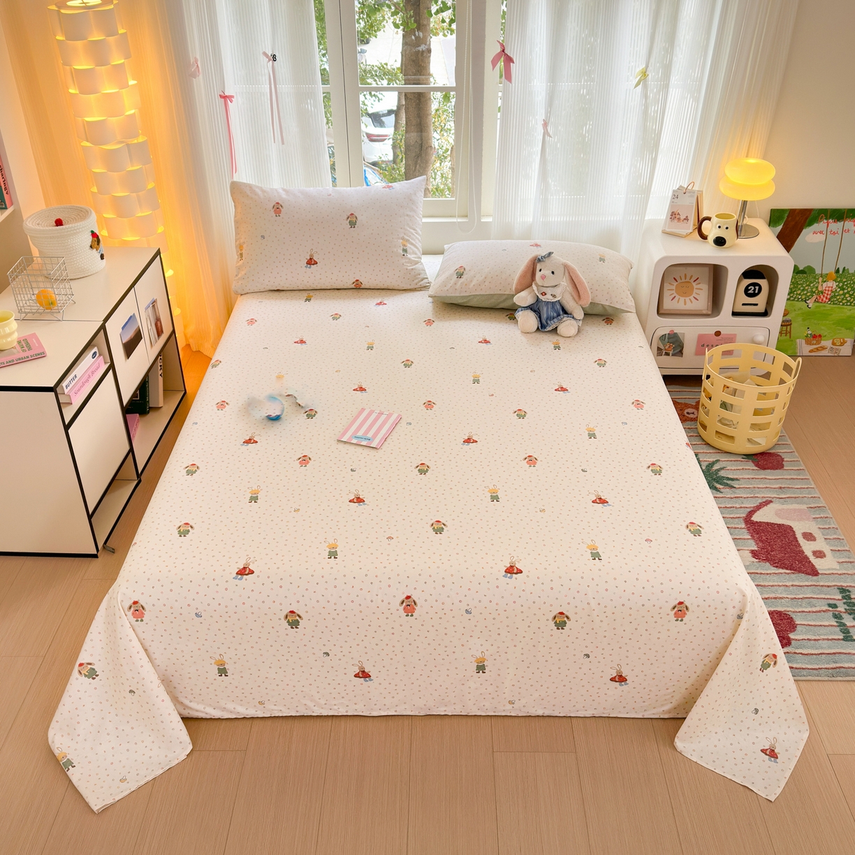 91家纺网 家纺一手货源 找家纺 （总）清雅福 2025新款全棉柔软印花系列单床单