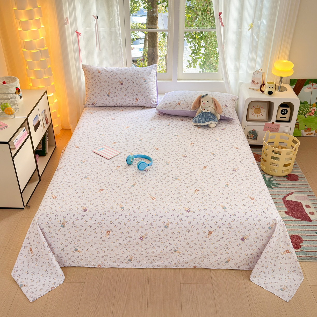 91家纺网 家纺一手货源 找家纺 （总）清雅福 2025新款全棉柔软印花系列单床单