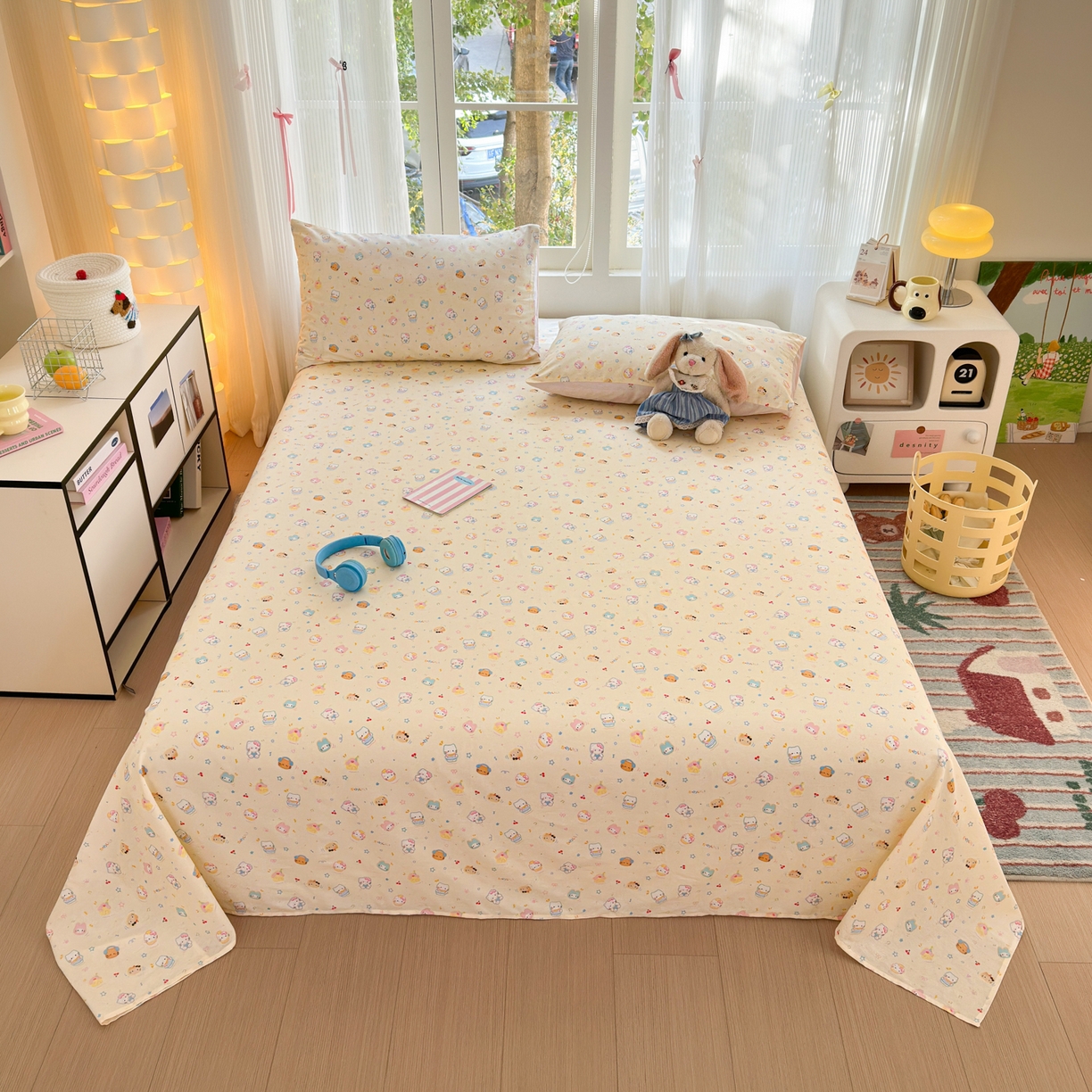 91家纺网 家纺一手货源 找家纺 （总）清雅福 2025新款全棉柔软印花系列单床单