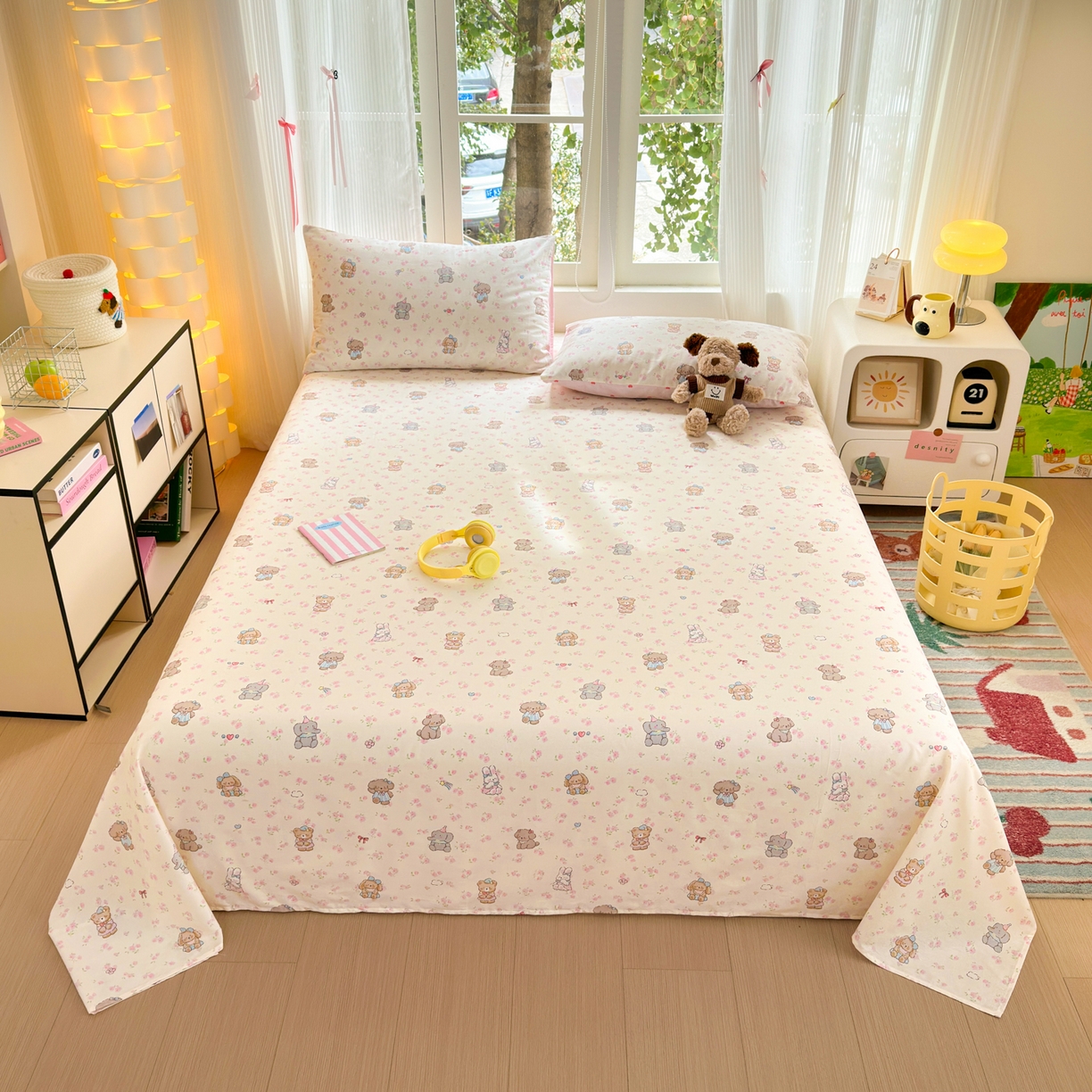 91家纺网 家纺一手货源 找家纺 （总）清雅福 2025新款全棉柔软印花系列单床单