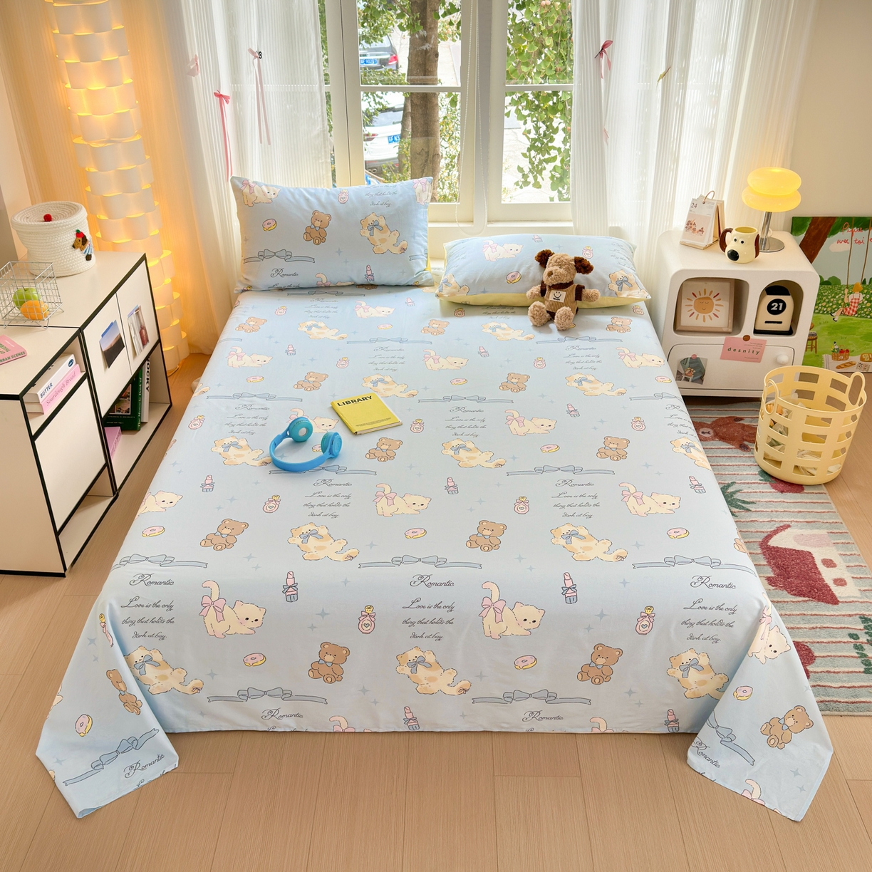 91家纺网 家纺一手货源 找家纺 （总）清雅福 2025新款全棉柔软印花系列单床单