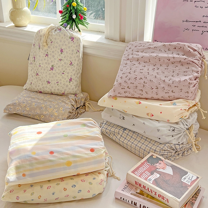 91家纺网 家纺一手货源 找家纺 一比一家纺 2026新款古法水洗仿棉云感纱A类四件套 组合图仅做展示不可下单