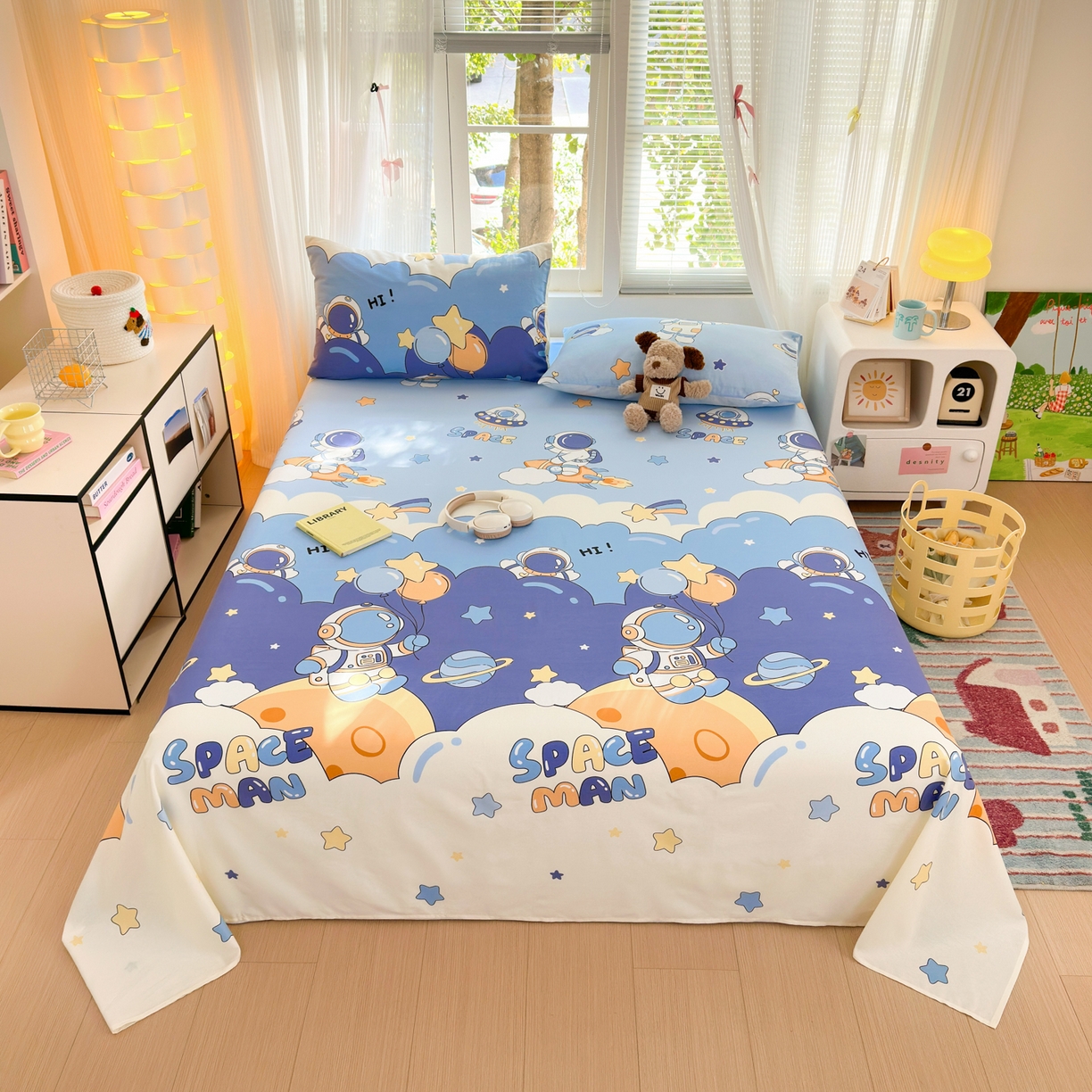 91家纺网 家纺一手货源 找家纺 （总）清雅福 2025新款全棉柔软印花系列单床单