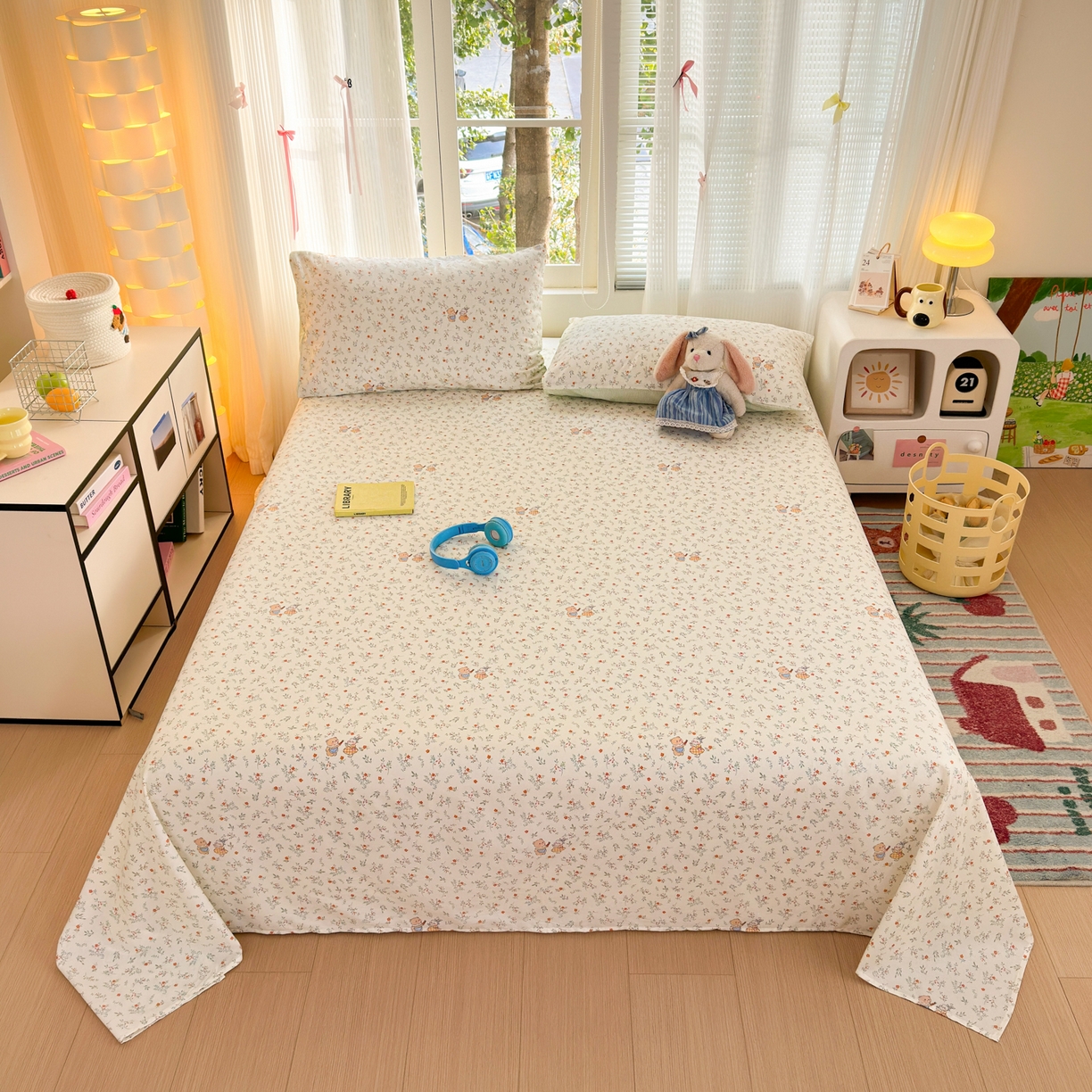 91家纺网 家纺一手货源 找家纺 （总）清雅福 2025新款全棉柔软印花系列单床单