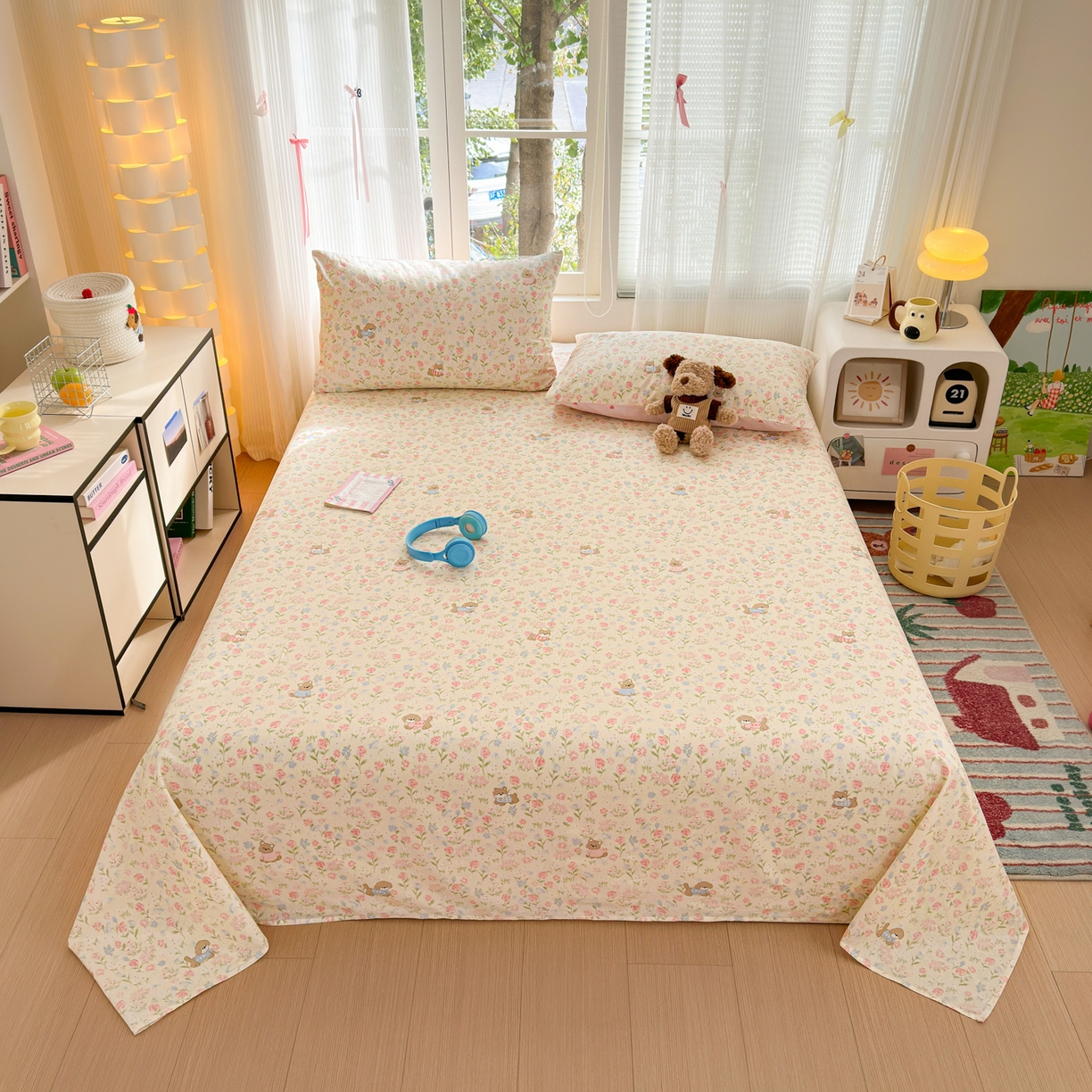 91家纺网 家纺一手货源 找家纺 （总）清雅福 2025新款全棉柔软印花系列单床单