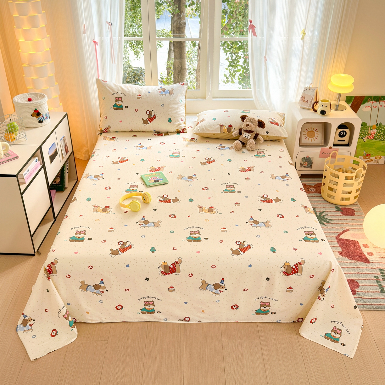 91家纺网 家纺一手货源 找家纺 （总）清雅福 2025新款全棉柔软印花系列单床单