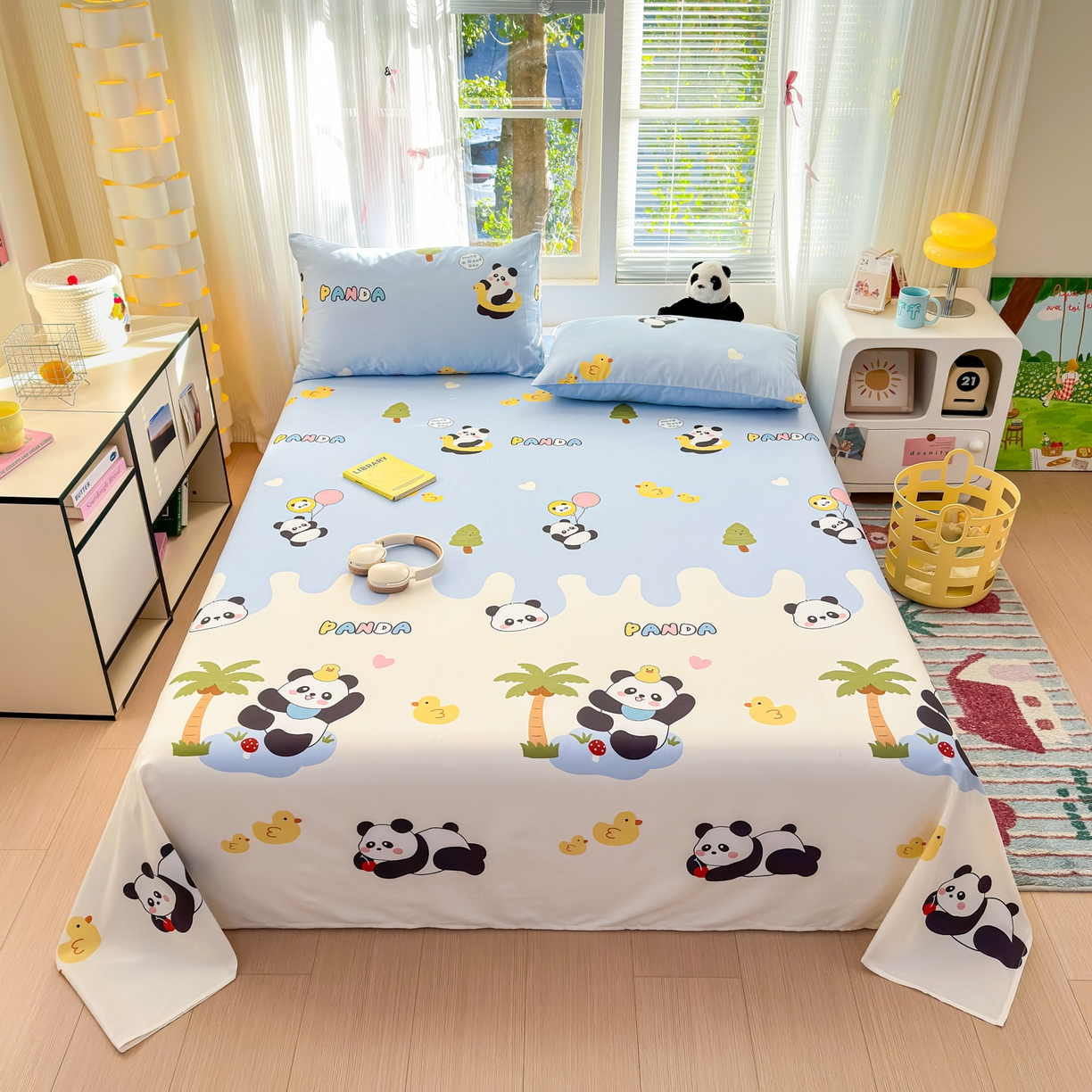 91家纺网 家纺一手货源 找家纺 （总）清雅福 2025新款全棉柔软印花系列单床单