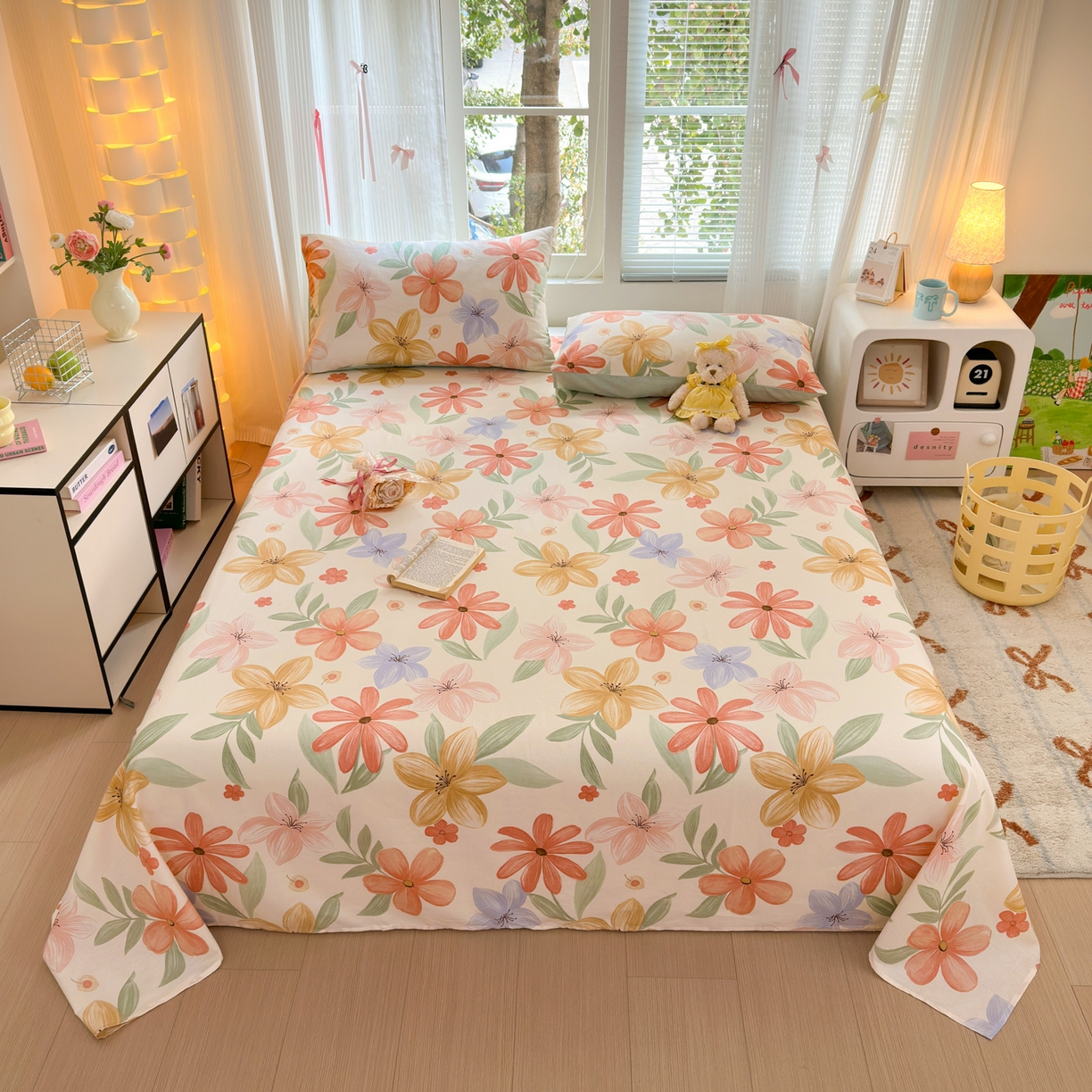 91家纺网 家纺一手货源 找家纺 （总）清雅福 2025新款全棉柔软印花系列单床单