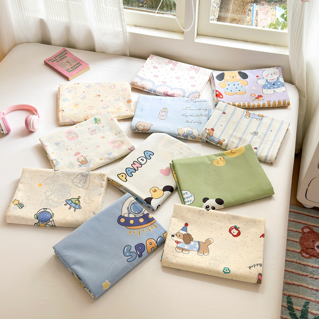 91家纺网 家纺一手货源 找家纺 （总）清雅福 2025新款全棉柔软印花系列单床单