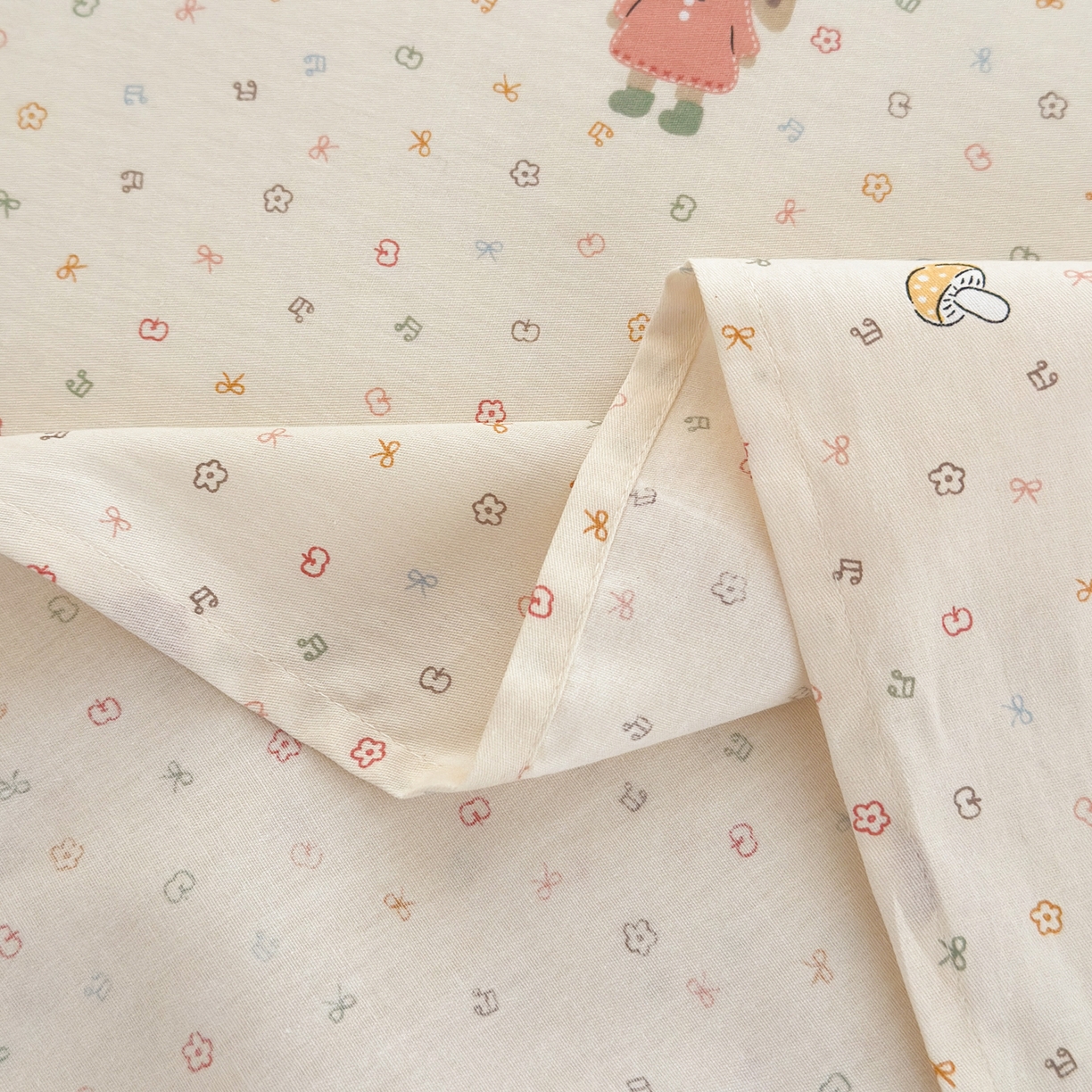 91家纺网 家纺一手货源 找家纺 清雅福 2025新款全棉柔软印花系列单床单 大耳朵