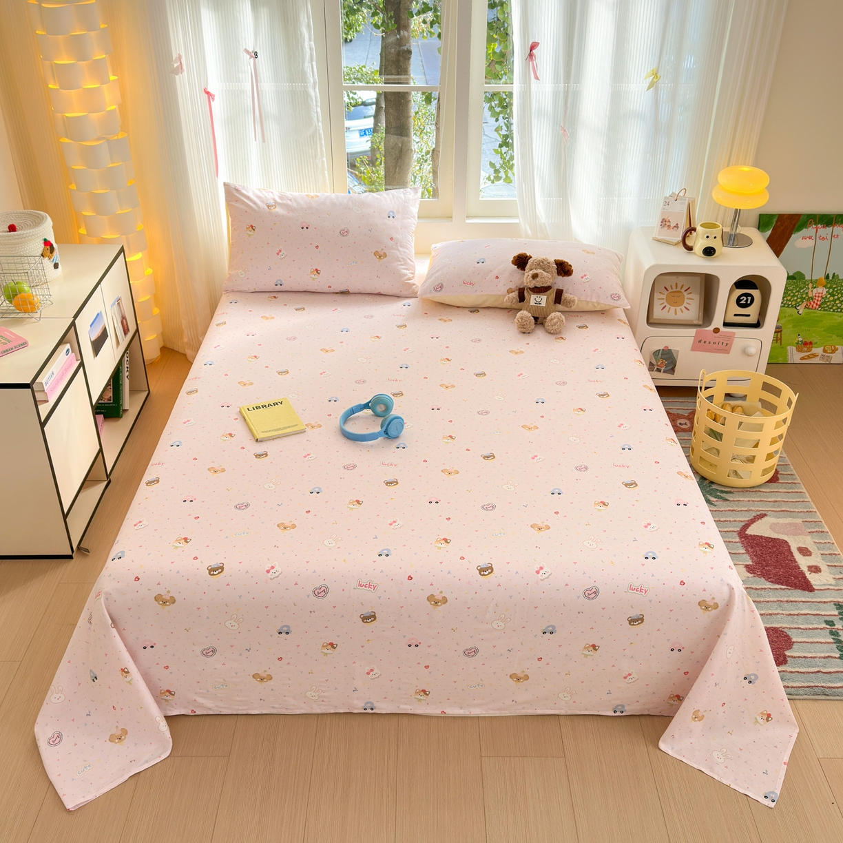 清雅福 2025新款全棉柔软印花系列单床单 秋日手册