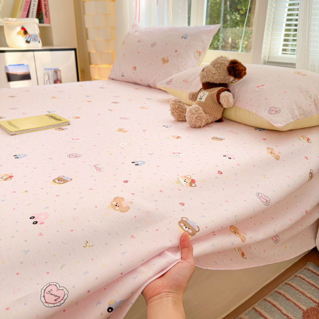 91家纺网 家纺一手货源 找家纺 清雅福 2025新款全棉柔软印花系列单床单 秋日手册