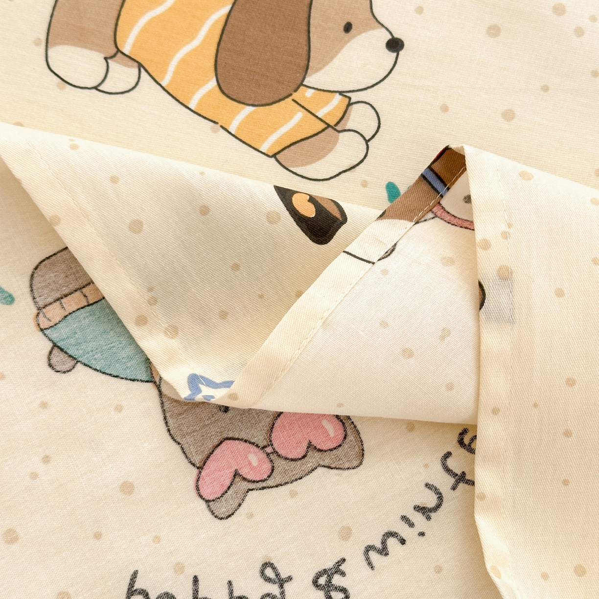 91家纺网 家纺一手货源 找家纺 清雅福 2025新款全棉柔软印花系列单床单 汪星卧室