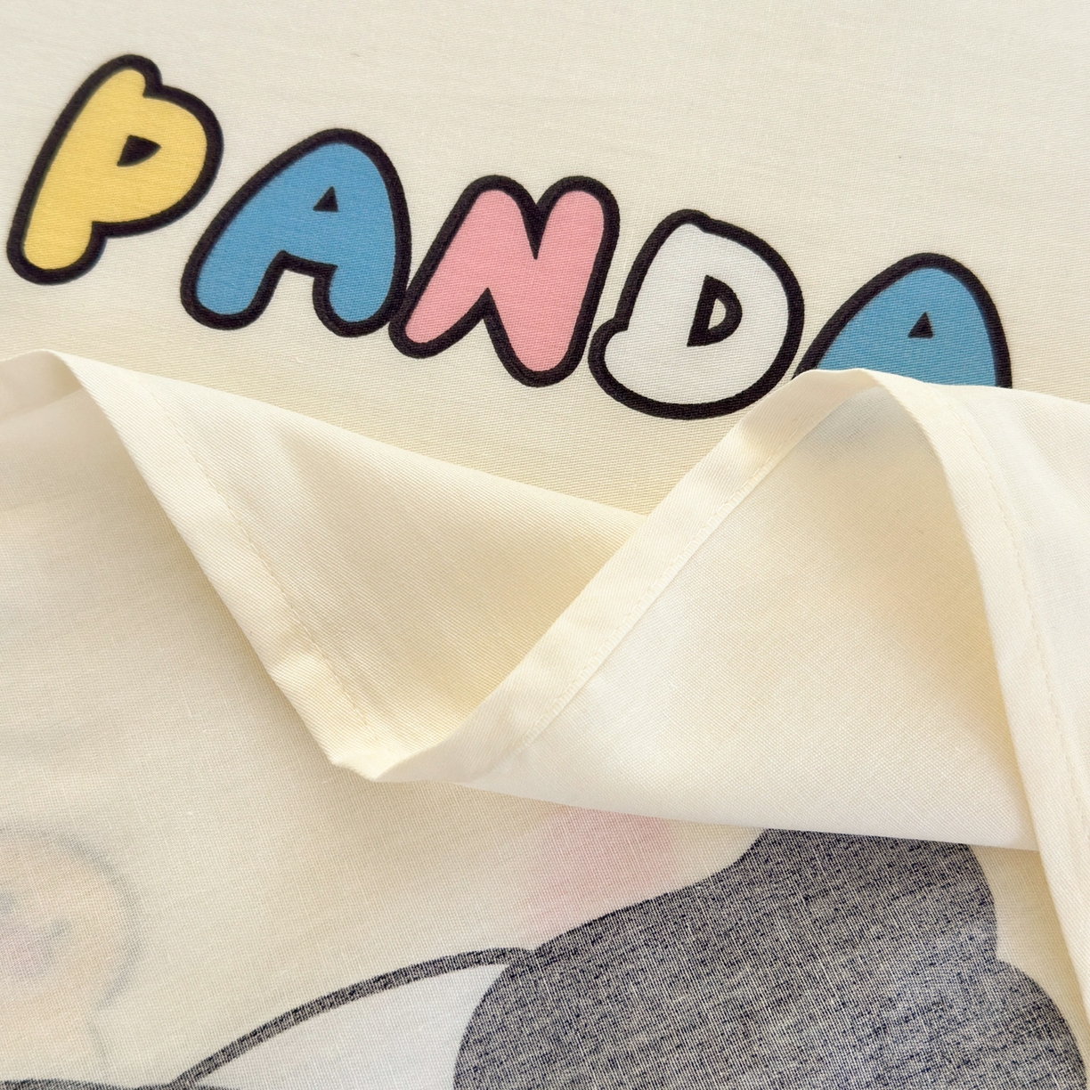 91家纺网 家纺一手货源 找家纺 清雅福 2025新款全棉柔软印花系列单床单 熊猫鸭鸭乐-绿