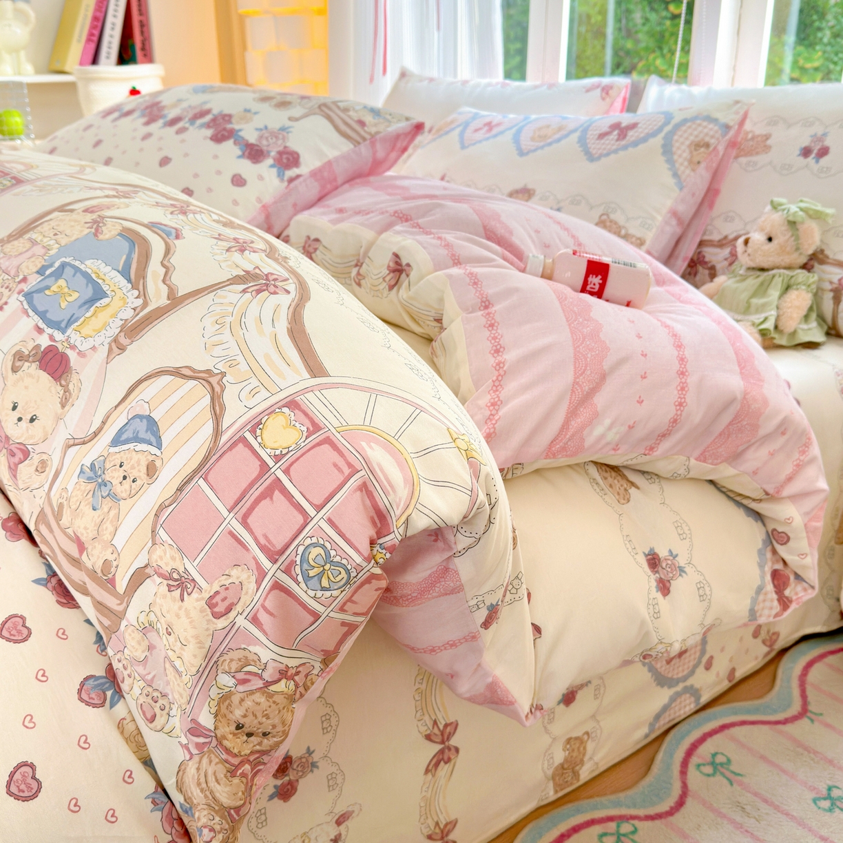 （总）清雅福 2025新款全棉柔软印花系列四件套