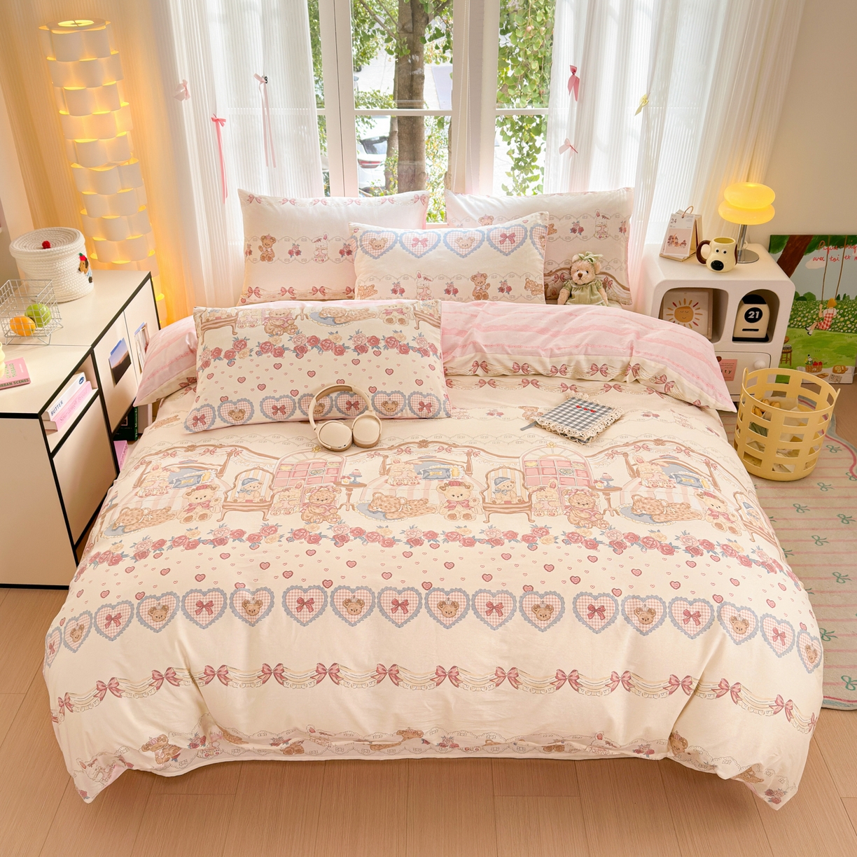 91家纺网 家纺一手货源 找家纺 （总）清雅福 2025新款全棉柔软印花系列四件套