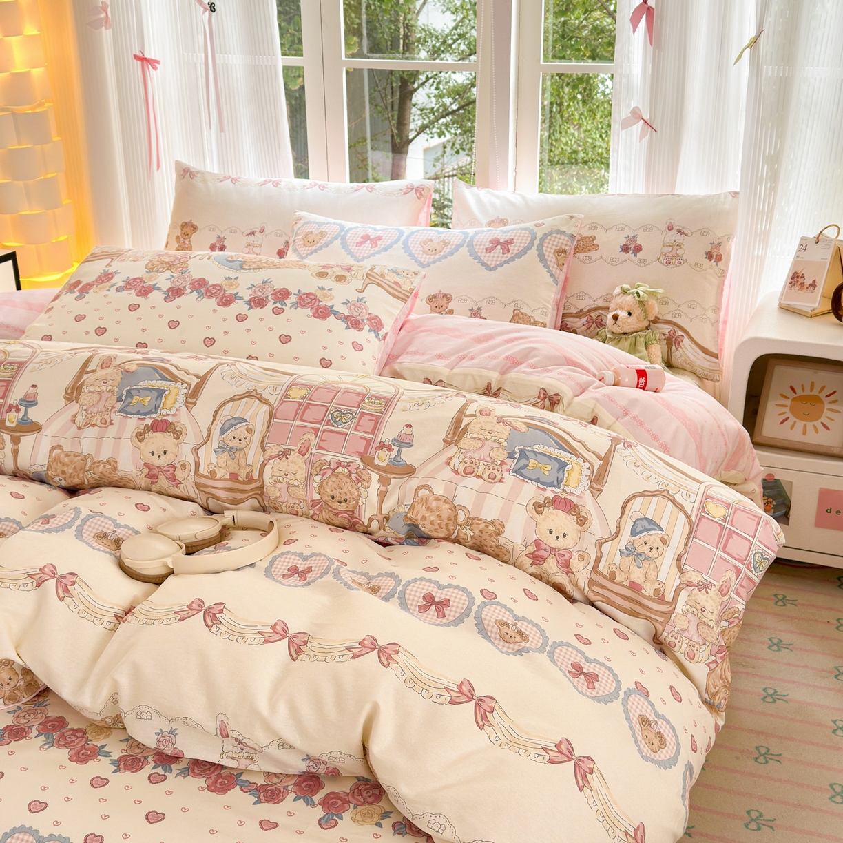 91家纺网 家纺一手货源 找家纺 （总）清雅福 2025新款全棉柔软印花系列四件套