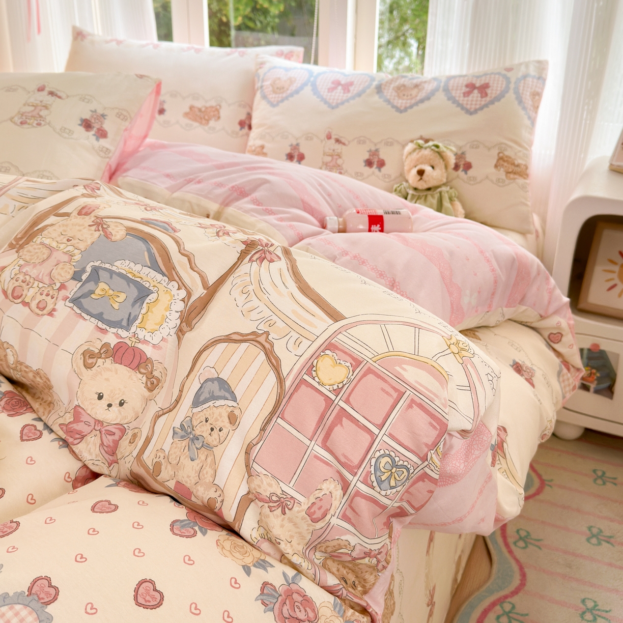 91家纺网 家纺一手货源 找家纺 （总）清雅福 2025新款全棉柔软印花系列四件套