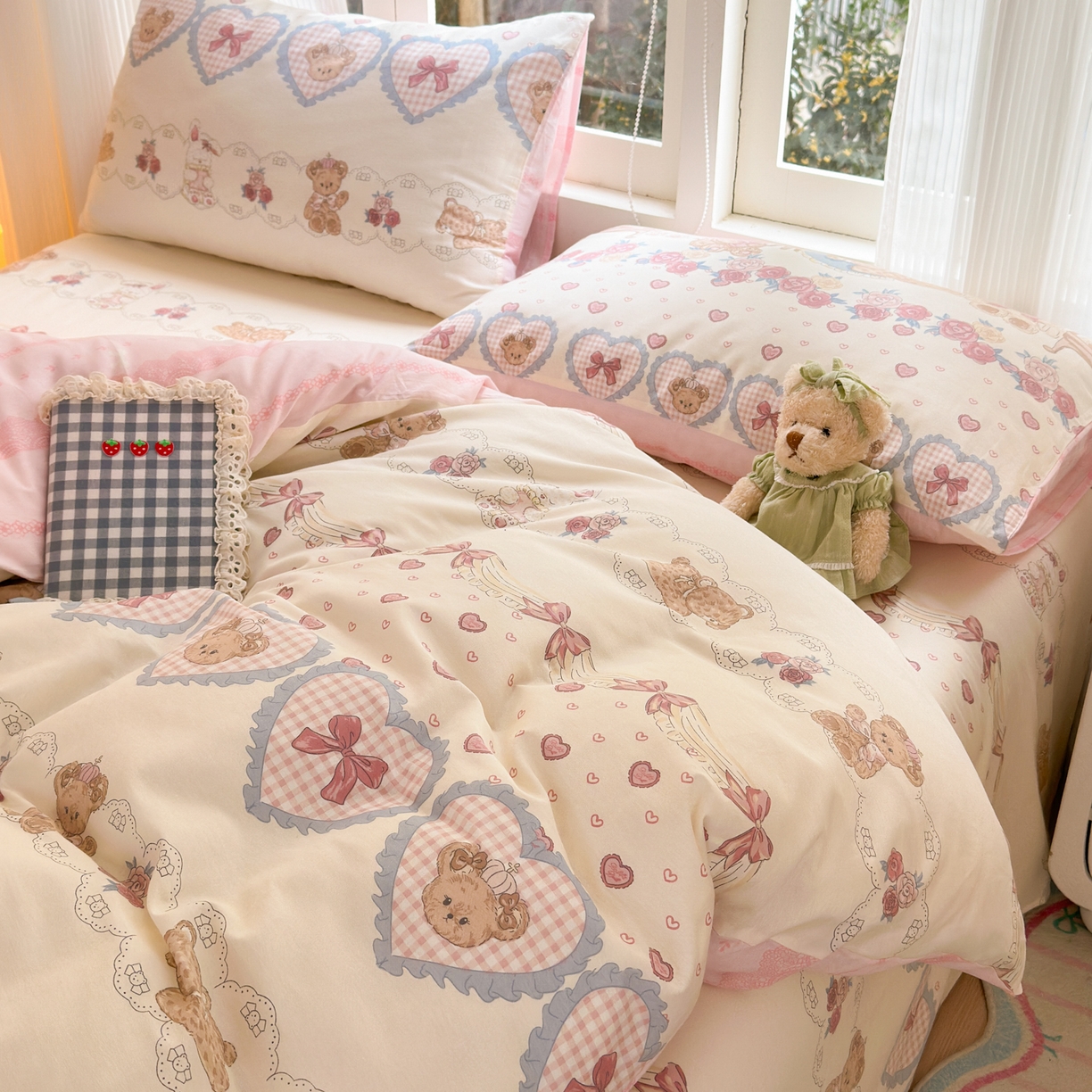 91家纺网 家纺一手货源 找家纺 （总）清雅福 2025新款全棉柔软印花系列四件套