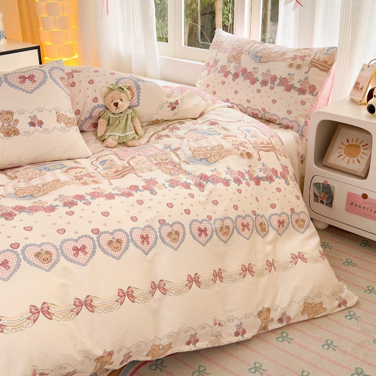 91家纺网 家纺一手货源 找家纺 （总）清雅福 2025新款全棉柔软印花系列四件套