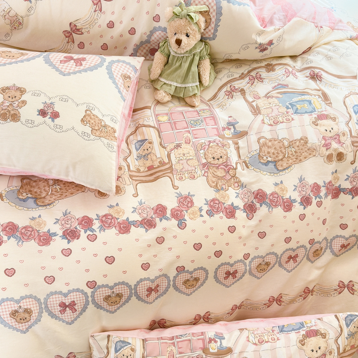 91家纺网 家纺一手货源 找家纺 （总）清雅福 2025新款全棉柔软印花系列四件套