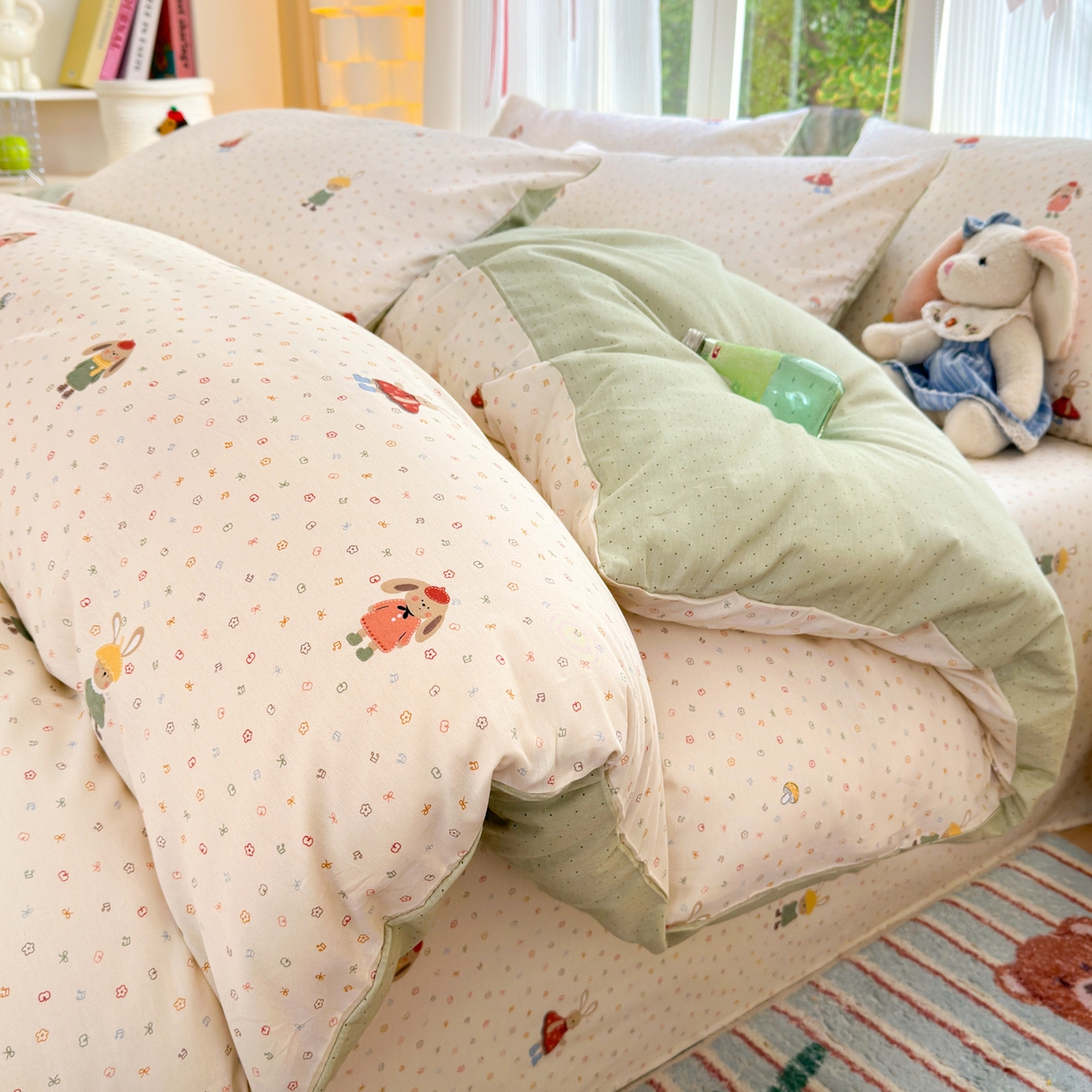 91家纺网 家纺一手货源 找家纺 （总）清雅福 2025新款全棉柔软印花系列四件套