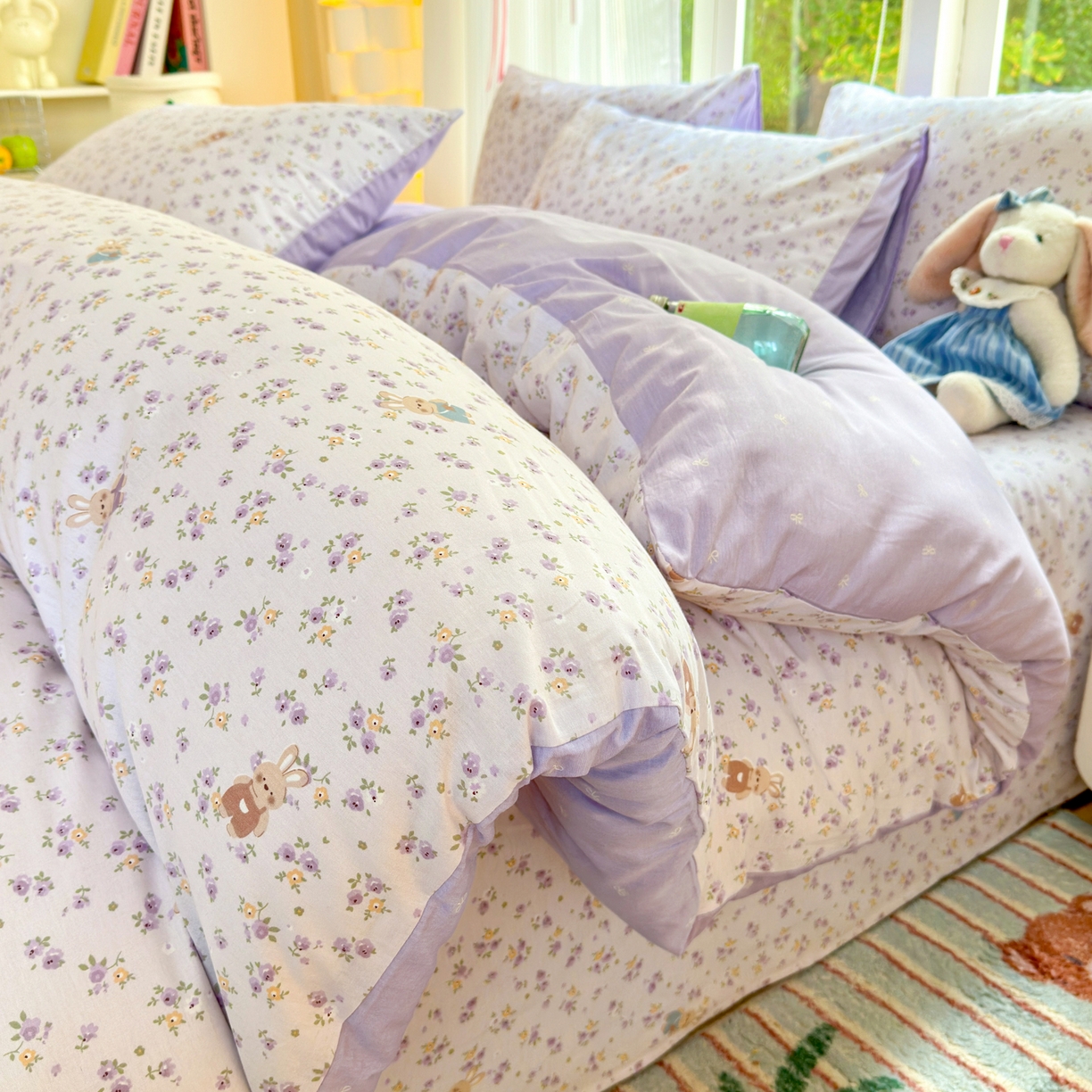 91家纺网 家纺一手货源 找家纺 （总）清雅福 2025新款全棉柔软印花系列四件套