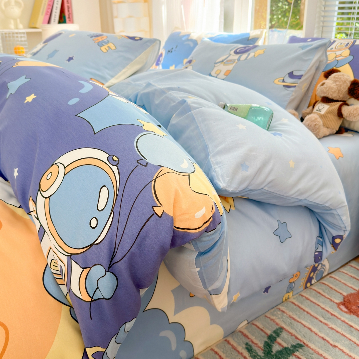 91家纺网 家纺一手货源 找家纺 （总）清雅福 2025新款全棉柔软印花系列四件套