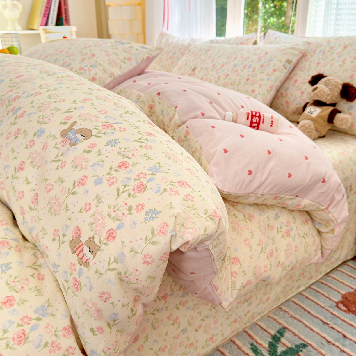 91家纺网 家纺一手货源 找家纺 （总）清雅福 2025新款全棉柔软印花系列四件套