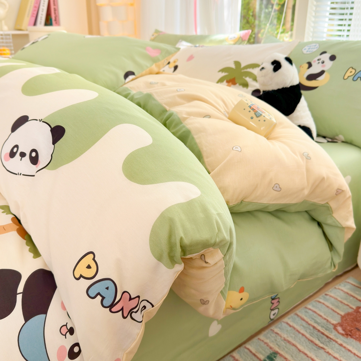 91家纺网 家纺一手货源 找家纺 （总）清雅福 2025新款全棉柔软印花系列四件套