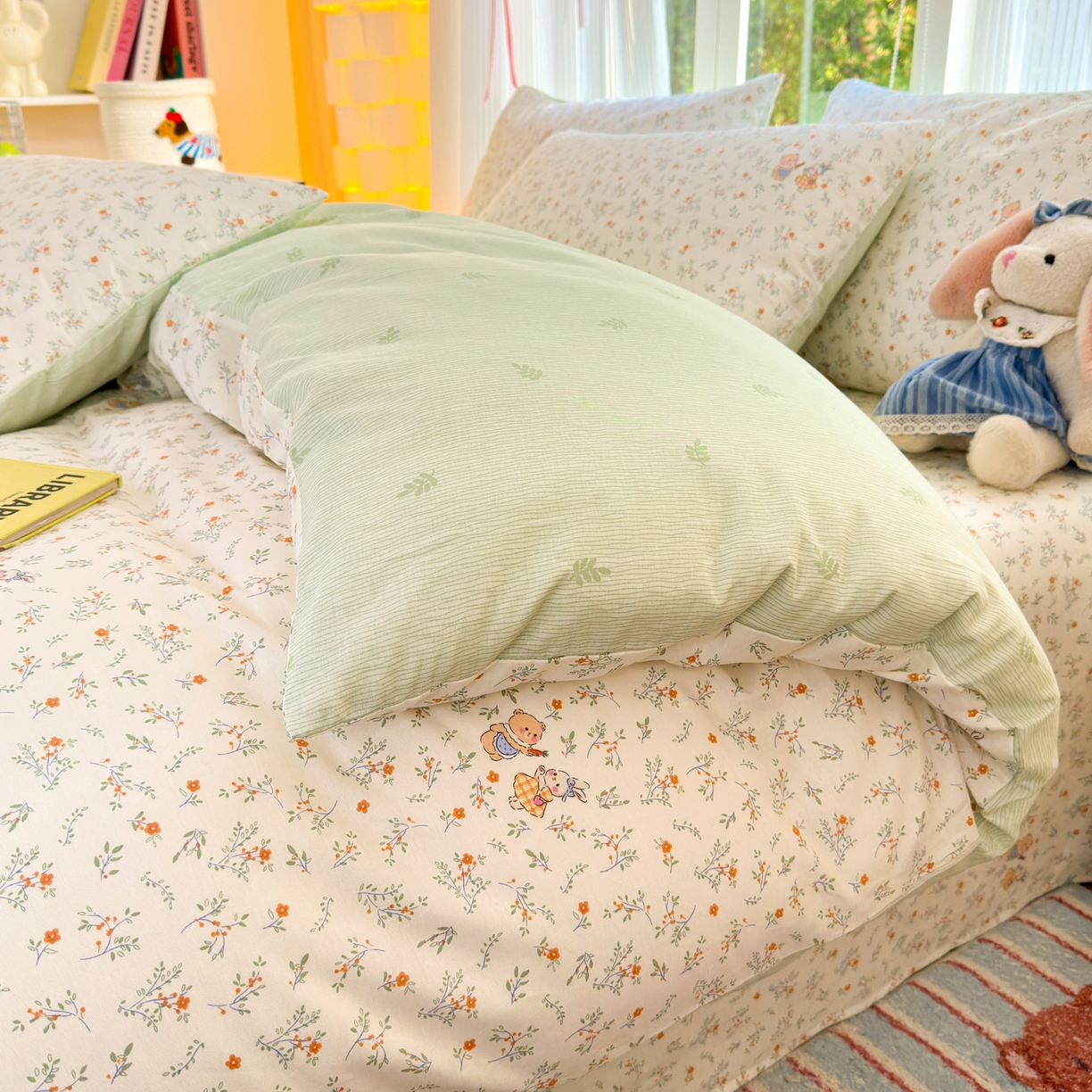 91家纺网 家纺一手货源 找家纺 清雅福 2025新款全棉柔软印花系列四件套 糖果影院