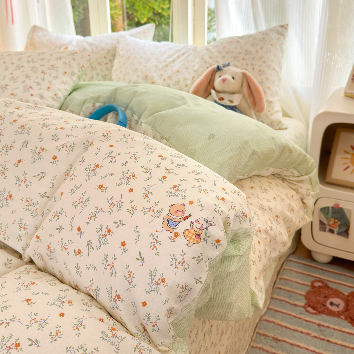 91家纺网 家纺一手货源 找家纺 清雅福 2025新款全棉柔软印花系列四件套 糖果影院