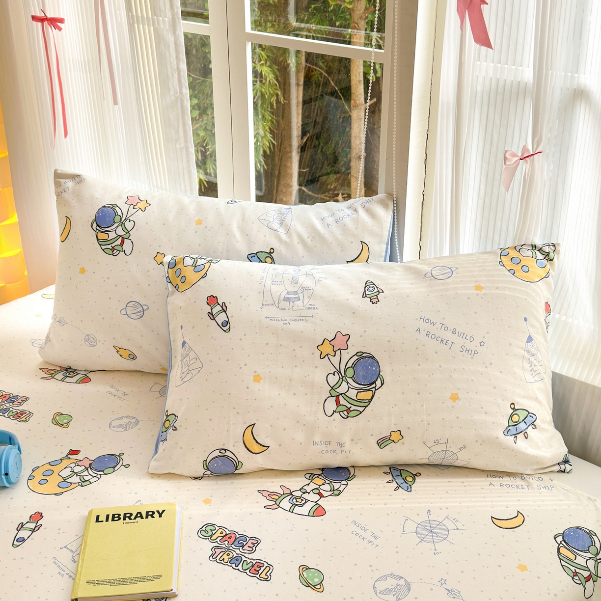 91家纺网 家纺一手货源 找家纺 清雅福 2025新款全棉柔软印花系列四件套 星际仔仔