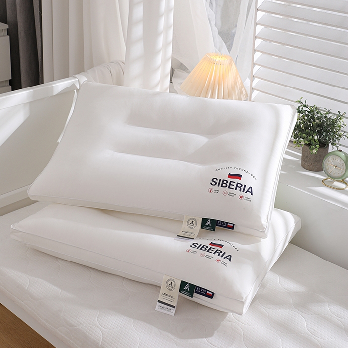 91家纺网 家纺一手货源 找家纺 仁宇枕业 2025新款新品枕芯西伯利亚原棉A类舒适羽丝绒枕头枕芯 国旗原棉A类定型枕