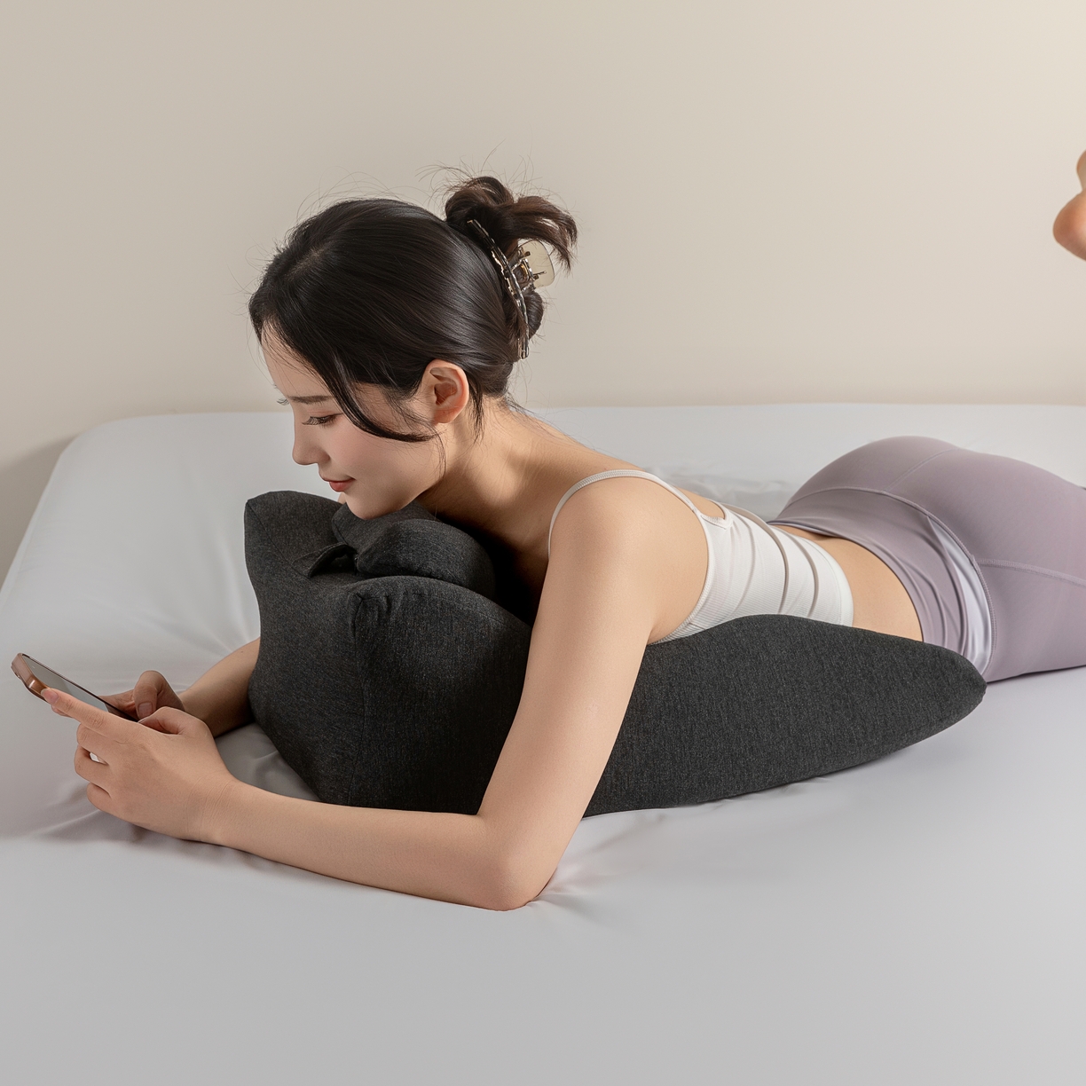 91家纺网 家纺一手货源 找家纺 麦哆乐 2025新款趴趴枕 深灰色