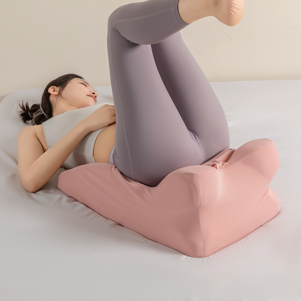 91家纺网 家纺一手货源 找家纺 麦哆乐 2025新款趴趴枕 玉粉色