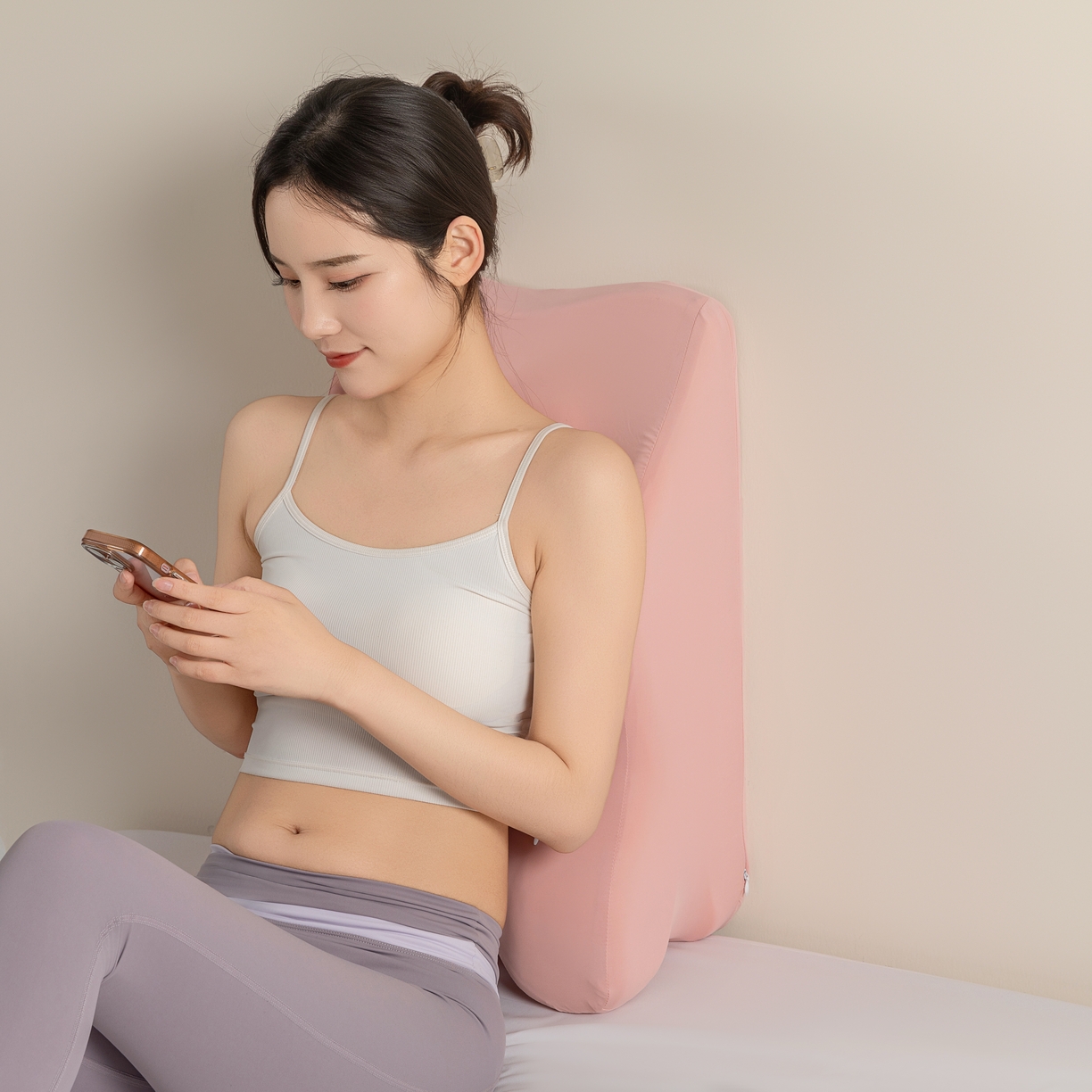 91家纺网 家纺一手货源 找家纺 麦哆乐 2025新款趴趴枕 玉粉色