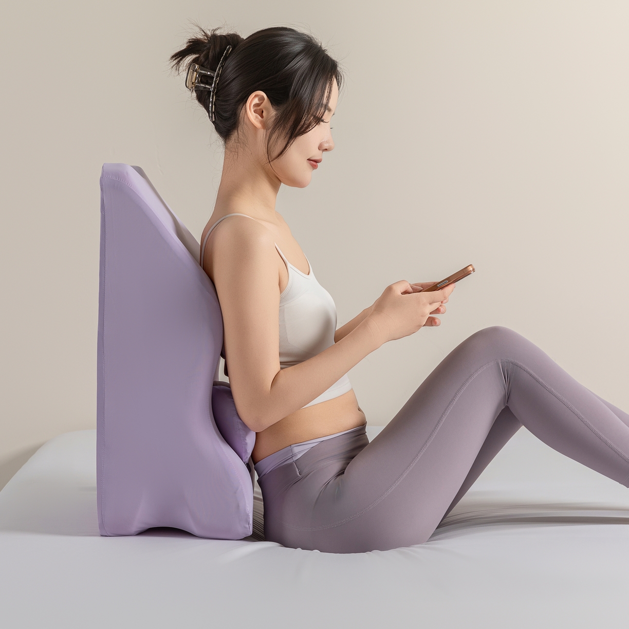 91家纺网 家纺一手货源 找家纺 麦哆乐 2025新款趴趴枕 紫色