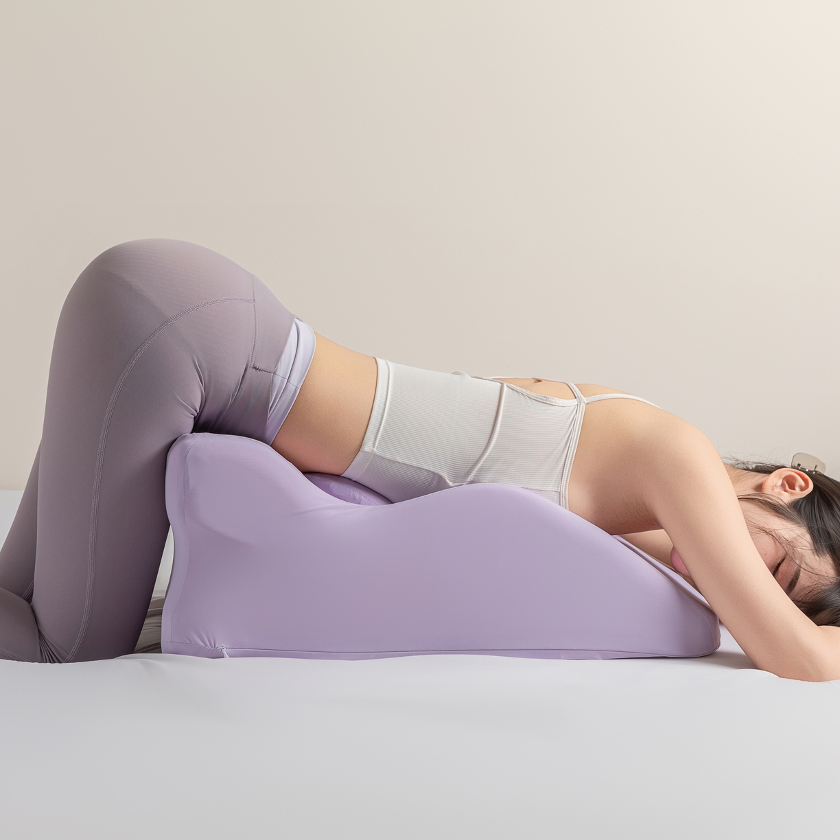 91家纺网 家纺一手货源 找家纺 麦哆乐 2025新款趴趴枕 紫色