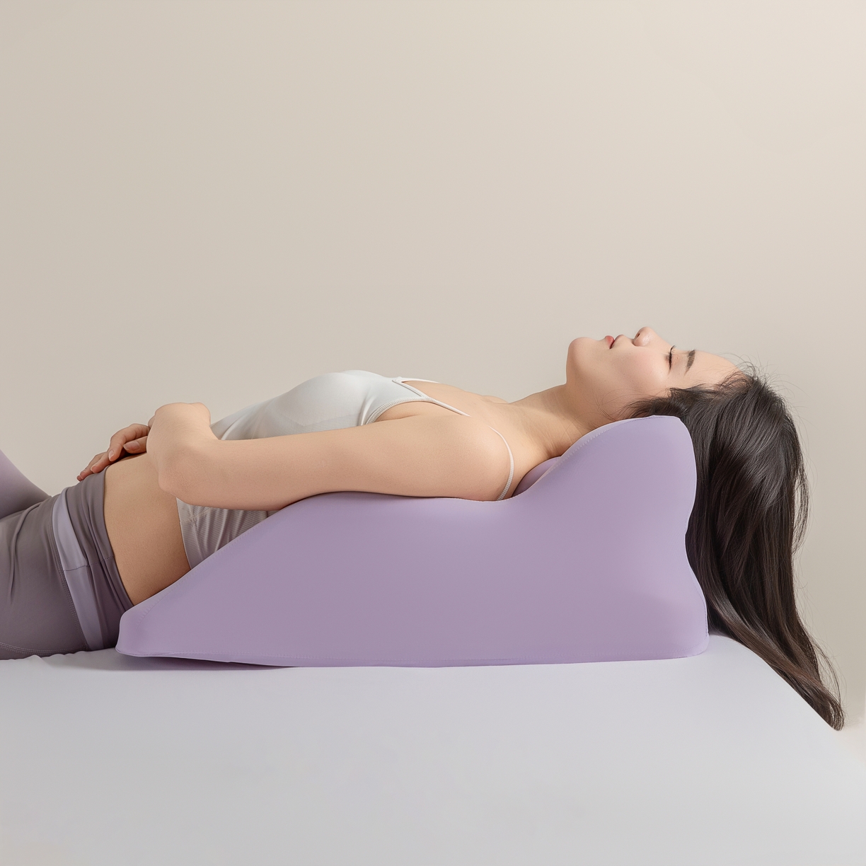 91家纺网 家纺一手货源 找家纺 麦哆乐 2025新款趴趴枕 紫色